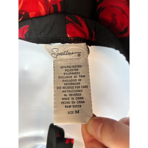 Womens Halter Midi Dress Size M Black Red Sexy Open Back Party Y2K - Picture 5 of 10